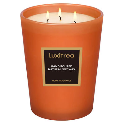 Hand Poured Birthday Gift Candle Champagne And Peach Blossom Scent 3oz