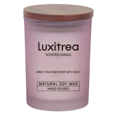 Luxitrea Candle   Lavender Fields   Your Nighttime Serenity Candle 4 oz Private Label Candle