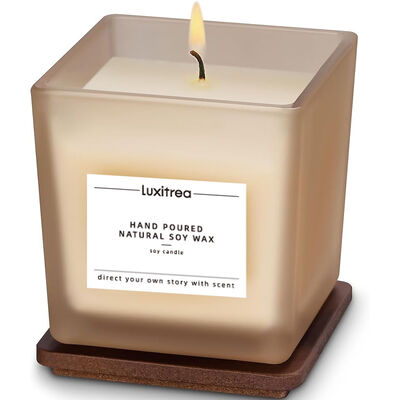 Private Label Candle Luxitrea Candle White Peach Oolong Fragrant Aroma Candle 3 oz