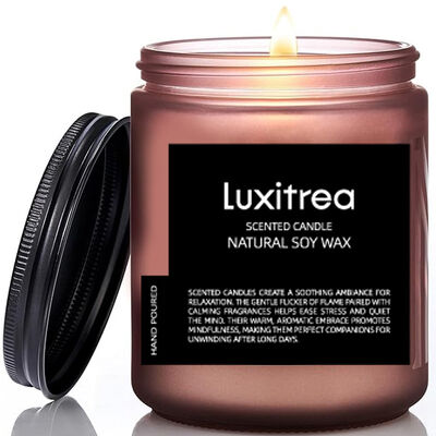 Modern Scented Soy Wax Candle Tropical Orchard Strawberry Scented Candle 7oz 50 Hours