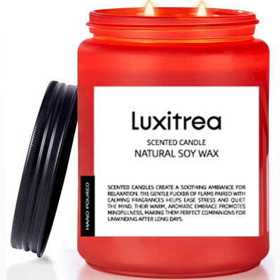 Romantic Atmosphere Elegant Rose Scented Candle 19 Oz 2 Wick Long Lasting