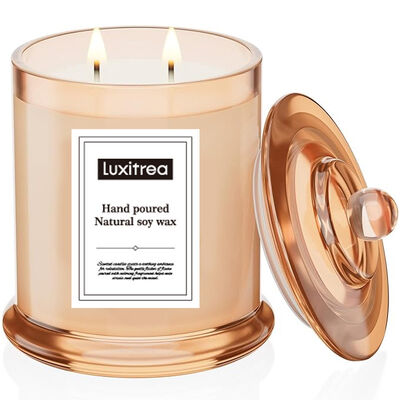 50 Hours Burntime Luxury Jar Candle 8 Oz Lead-free Cotton Wick Long Lasting Scented Candle for Home Decor and Relaxation