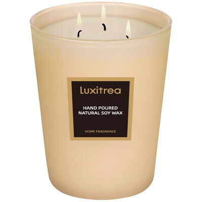 Luxitrea Candle 13 oz Private Label Candle Mediterranean Citrus Candle Lemon Basil Sea Salt