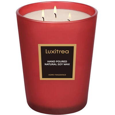 Dark Chocolate And Red Roses Valentine'S Day Candle 13oz For Sensory Indulgence‌