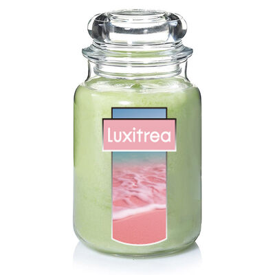 Luxitrea Scented Candle Classic 22oz Large Jar Single Wick Candle Over 110 Hours of Burn Time