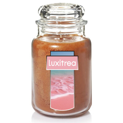Luxitrea Scented Candle Classic 22oz Large Jar Single Wick Candle Over 110 Hours of Burn Time