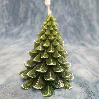 6 Oz Pine Tree Shaped Candle Natural Compact And Cute For Bedroom Display