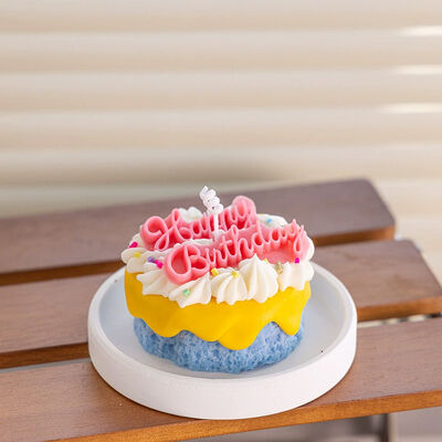 Sandalwood Cake Shape Candle Rose Tuberose Gardenia Floral Fragrance Candle