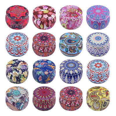 4 Oz Metal Jar Candle 30 Hours Long Burning Time for Patchouli Rose Saffron