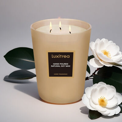 Romantic Rose And Oud Private Label Candle For Bedroom Ambiance‌ 3 Oz Soy Wax Candles