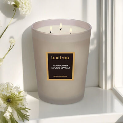 Home Decoration Aromatherapy Natural Soy Wax Candle 3 Oz Biodegradable