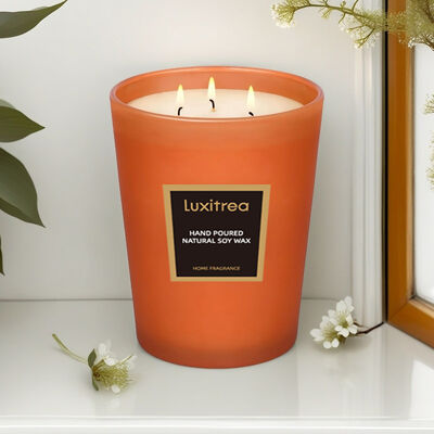 Easy Cleanup Lemongrass And Ginger Candle Modern Wellness‌ For Relaxation