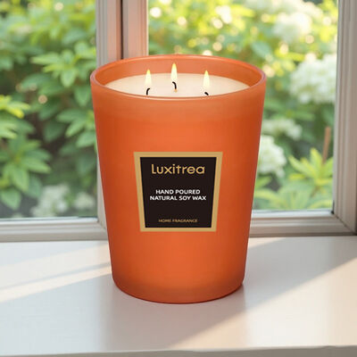 Easy Cleanup Lemongrass And Ginger Candle Modern Wellness‌ For Relaxation