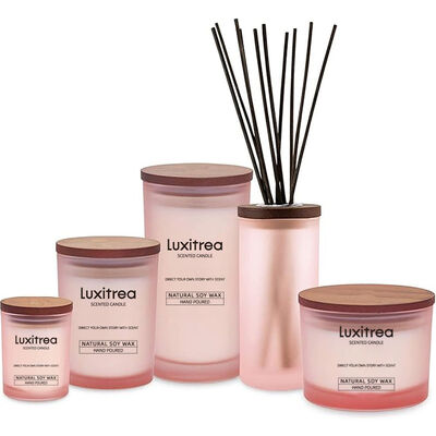 4oz Glass Jar Romantic Scented Candle Long Lasting For Intimate Atmosphere