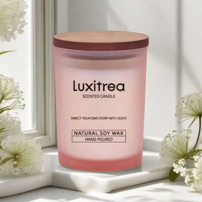 4oz Glass Jar Romantic Scented Candle Long Lasting For Intimate Atmosphere