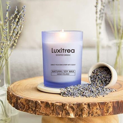 Lilac Hypnos Private Label Scented Candles Dusk Reverie 4 Oz With Lead Free Cotton Wick