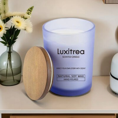 Lilac Hypnos Private Label Scented Candles Dusk Reverie 4 Oz With Lead Free Cotton Wick