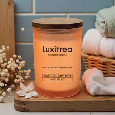 Neroli Dreamscape Glass Jar Scented Candle Solar Euphoria 4oz Customized