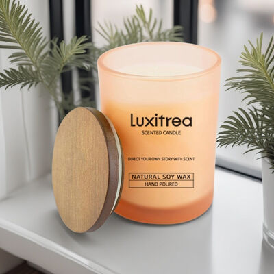 Neroli Dreamscape Glass Jar Scented Candle Solar Euphoria 4oz Customized