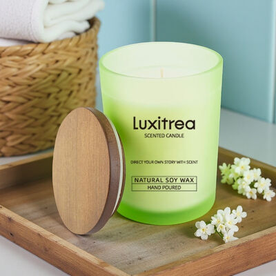 Verdant Mint And Lavender Mediterranean Breeze Candle 4 Oz For Home Decoration