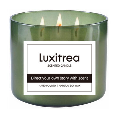 Luxitrea Candle  Mist Forest 3 wicks Scented Candle Meditation or relaxing at night 10oz Private Label Candle