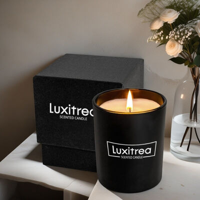 Handmade Aroma Scented Candle Featuring Natural Essential Oils Suitable for Aromatherapy and Stress Relief Applications