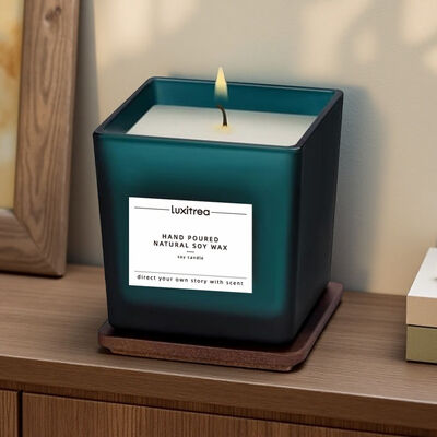 Private Label Candle Luxitrea Candle Lemon mint scented candle