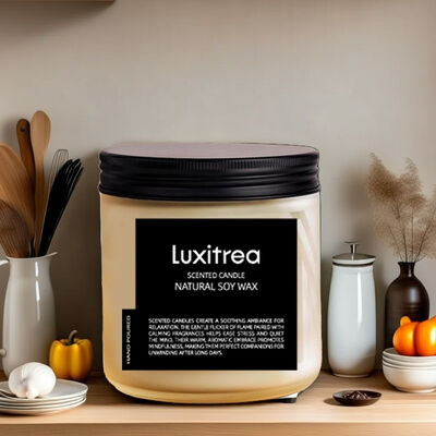 11oz Scented Soy Wax Candle Youkali Yellow Floral Scented Candles 2 Wick 70H Burn Time