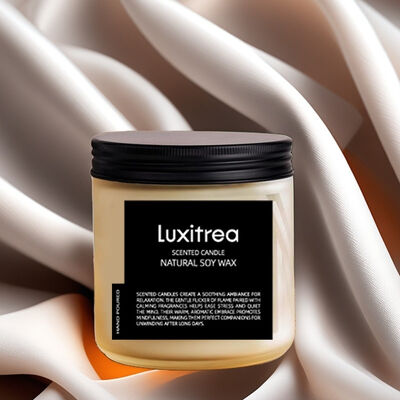 11oz Scented Soy Wax Candle Youkali Yellow Floral Scented Candles 2 Wick 70H Burn Time