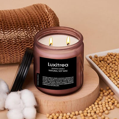 Scented Soy Wax Candle AERY Pleasure Space Scented Candle Luxitrea Candle 11oz 2 Wick 70H Burn Time