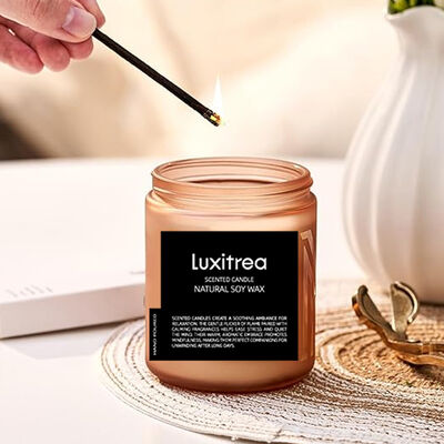 7 Oz Lemon Scented Candle Bursting Tropical Fruit Aroma Home Decoration