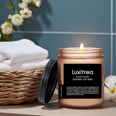 7 Oz Lemon Scented Candle Bursting Tropical Fruit Aroma Home Decoration