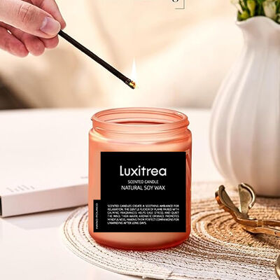 Tropical Orchard Pomegranate Scented Candle Customized For Birthday Gift