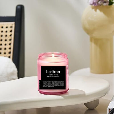 50 Hours Scented Soy Wax Candle Jasmine Musk Candle For Date Night Intimate Atmosphere