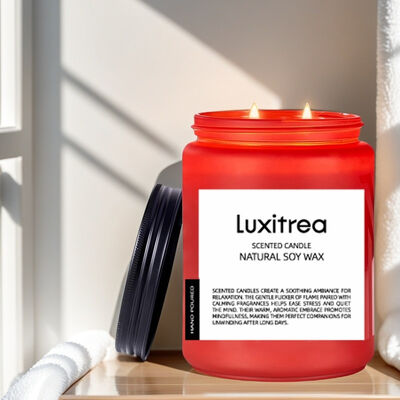 Romantic Atmosphere Elegant Rose Scented Candle 19 Oz 2 Wick Long Lasting