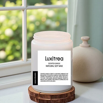 19 Oz Blue Moon Candles 2 Wick ‌Apothecary Style 110 Hours Long Lasting For Bathroom