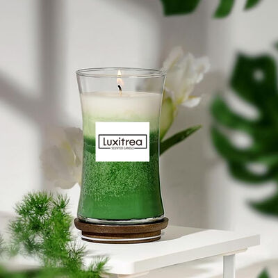 21 Oz Large Jar Candle Lavas Icelandic Tundra Glass Jar Candle Long Lasting