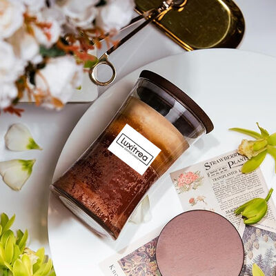 Stylish Large Jar Candle Caramel Latte Coffee Scented Candle Modern Decoration