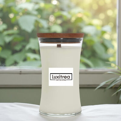 Paraffin Wax Vanilla Scented Candle 21oz Scandinavian Style For Home Decor