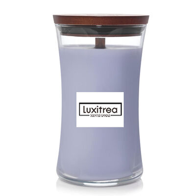 Purple Dust Sparkling Large Glass Jar Candle 21oz For Bedtime Serenity Ritual‌