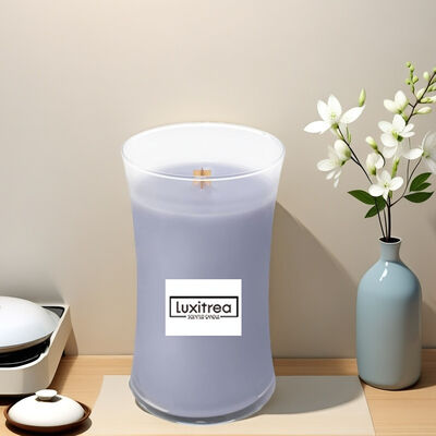 Purple Dust Sparkling Large Glass Jar Candle 21oz For Bedtime Serenity Ritual‌