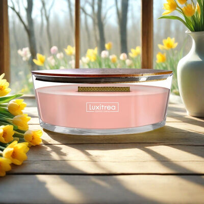 Pink Aromatherapy Scented Candle 16oz Eco Friendly Customized For Gift