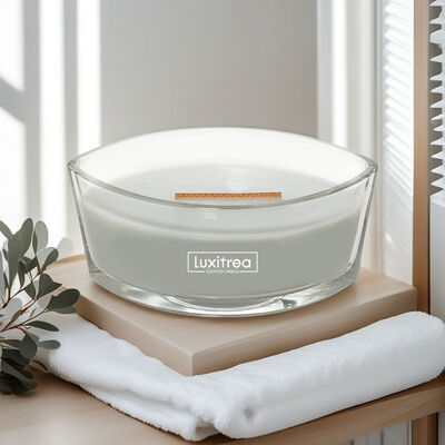 Fir Forest Glass Jar Scented Candle Safety Non Toxic With Heat Resistant Jar