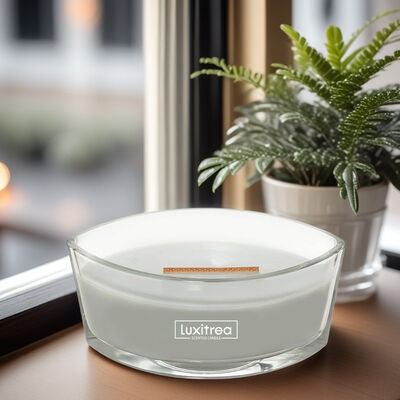 Fir Forest Glass Jar Scented Candle Safety Non Toxic With Heat Resistant Jar