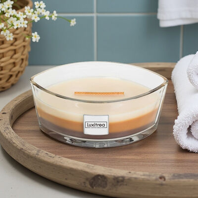 Single Wick Aromatherapy Scented Candle 50 Hours Burn Time 16oz Customization