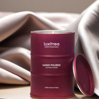 Freesia Cornflower Hibiscus Tin Jar Candle for Air Fragrance Freshening