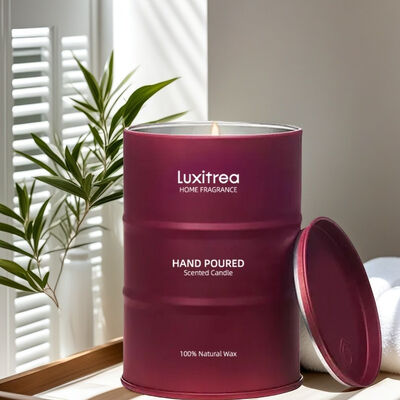 Freesia Cornflower Hibiscus Tin Jar Candle for Air Fragrance Freshening