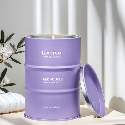 Osmanthus Iris Neroli Metal Jar Candle 80 Hours 18 Oz Customizable For Decoration Gift