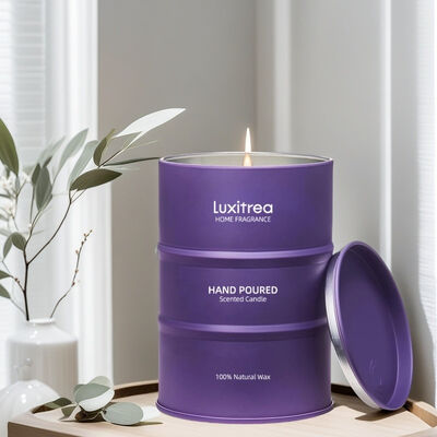 18 Oz Cherry Blossom Candle Sunflower 80 Hours Long Burning Time Customized