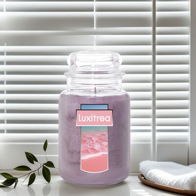 Luxitrea Candle  Ceramic Jar Candle  The aroma of Grapefruit   Gardenia   Chamomile  80 HoursLong Burning Time  20 oz